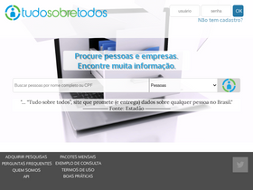 'tudosobretodos.se' screenshot