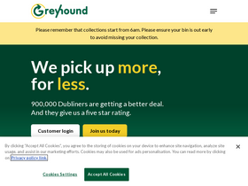 'greyhound.ie' screenshot