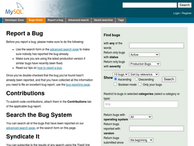 bugs.mysql.com