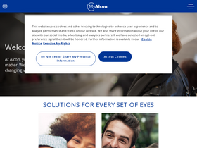 'myalcon.com' screenshot