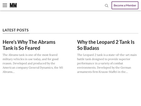 'militarymachine.com' screenshot