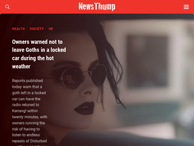 'newsthump.com' screenshot