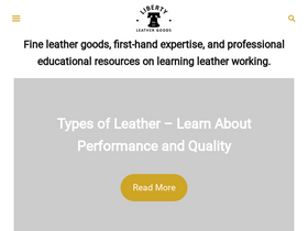 'libertyleathergoods.com' screenshot
