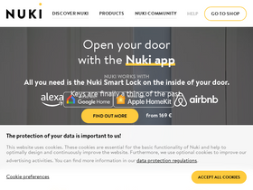 'nuki.io' screenshot