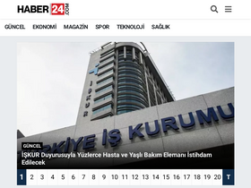 'haber24.com' screenshot