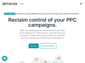 'optmyzr.com' screenshot