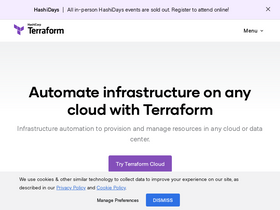 'terraform.io' screenshot