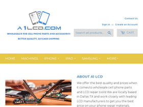 a1lcd.com homepage screenshot