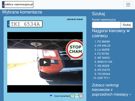 'tablica-rejestracyjna.pl' screenshot