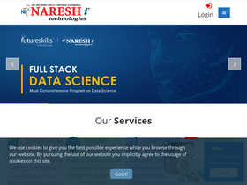 'nareshit.com' screenshot