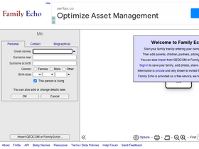 'familyecho.com' screenshot