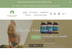 naturaloceania.com.au homepage screenshot