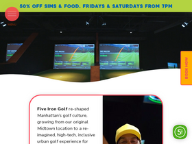 'fiveirongolf.com' screenshot