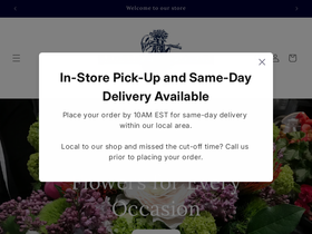 parterre-flowers.com homepage screenshot