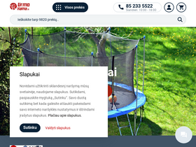 'urmokaina.lt' screenshot