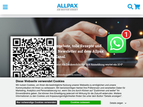 'allpax.de' screenshot
