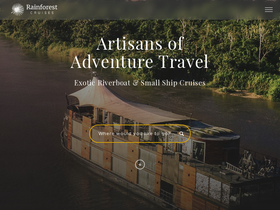 'rainforestcruises.com' screenshot