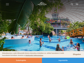 'aquaticum.hu' screenshot