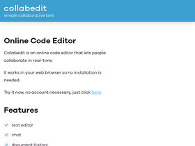 'collabedit.com' screenshot