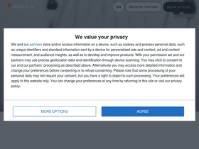 'itinari.com' screenshot