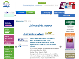 'siicsalud.com' screenshot