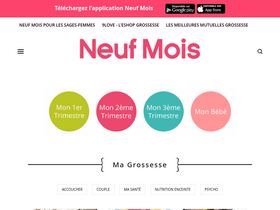 'neufmois.fr' screenshot