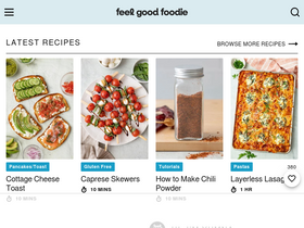'feelgoodfoodie.net' screenshot
