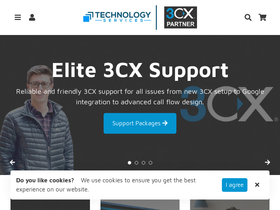 3cxtechnologyservices.com homepage screenshot