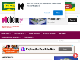 'nobelie.com' screenshot