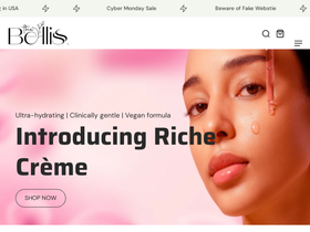 The Belliss website screenshot