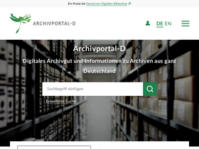 'archivportal-d.de' screenshot