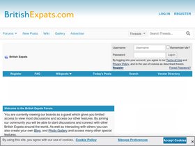 'britishexpats.com' screenshot