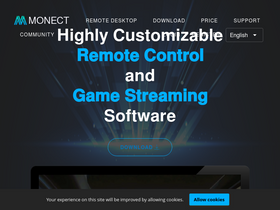 'monect.com' screenshot