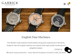 Garrick website screenshot