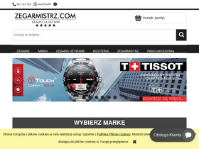 'zegarmistrz.com' screenshot
