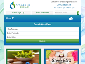 'spaandhotelbreak.co.uk' screenshot