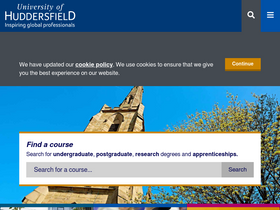 'hud.ac.uk' screenshot