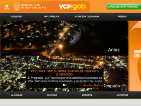 'villacarlospaz.gov.ar' screenshot