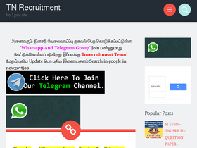 'tnrecruitment.in' screenshot