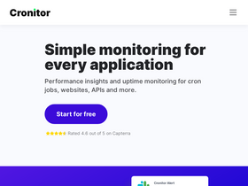 'cronitor.io' screenshot