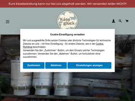 kaese-glueck.koeln homepage screenshot