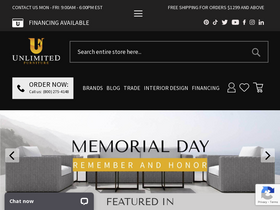 'unlimitedfurnituregroup.com' screenshot