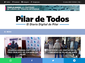 'pilardetodos.com.ar' screenshot