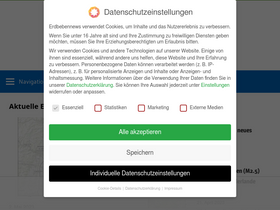 'erdbebennews.de' screenshot