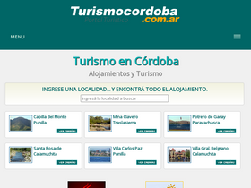 'turismocordoba.com.ar' screenshot