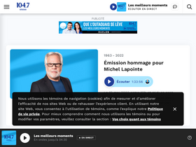 'fm1047.ca' screenshot