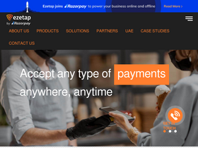 'ezetap.com' screenshot