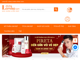 'sieuthilamdep.com' screenshot