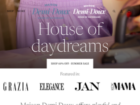 demi-doux.com homepage screenshot