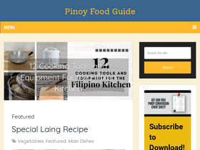 'pinoyfoodguide.com' screenshot